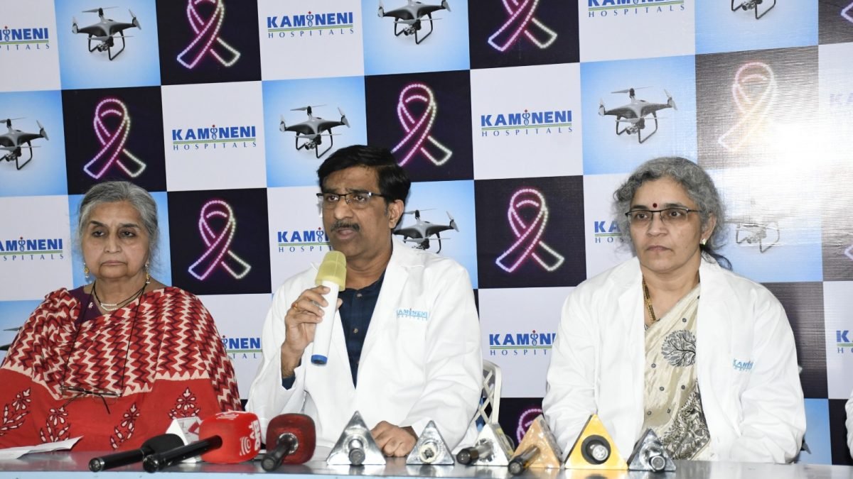 200-Drone Show by Kamineni Hospitals to Raise Cancer Awareness